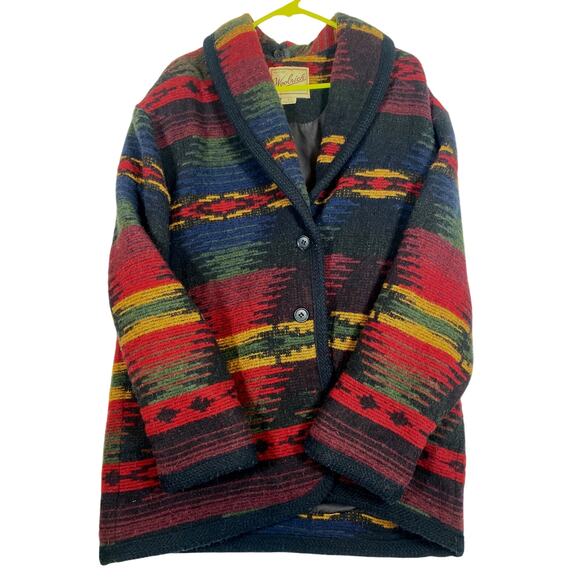 Woolrich Jackets & Blazers - Vintage Woolrich Southwest Aztec Wool USA Made Womens L Jacket
